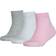 Puma Strumpor Kids Quarter 3-pack Rosa/Vit/Grå 39/42 Strumpor