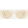Gucci Cat-Eye Solbriller - Hvid/Ivory Brown