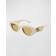 Gucci Cat-Eye Solbriller - Hvid/Ivory Brown
