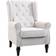 Homcom Retro Accent Cream White Armchair 102cm