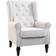 Homcom Retro Cream White Armchair 102cm