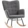 Homcom Wingback Nursing Dark Grey Rocking Chair 101cm