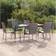 vidaXL Dining Set 7 Piece Rattan Gray Poly Rattan Ensemble repas de patio, 1 Table incluse 6 Chaises