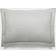 Highams 2 X Soft Oxford Edge Pillow Case Grey, Silver