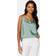 Vila Ravenna Singlet Strap Top Green Mileu