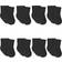 Gerber Baby 8pk Wiggle Proof Socks Black 0-6M