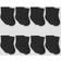 Gerber Baby 8pk Wiggle Proof Socks Black 0-6M