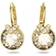 Swarovski Bella V Drop Earrings - Gold/Brown/Transparent