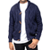 XRay Waffle Knitted Shawl Collar Cardigan - Navy