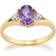 Gemondo Classic Ring - Gold/Amethyst/Diamond