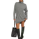 Nelly Turtle Neck Loose Dress - Dark Grey