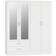 SECONIQUE Nevada White Gloss Wardrobe 154x182.5cm