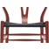 Carl Hansen & Søn CH24 Red/Brown/Black Køkkenstol 76cm