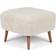 Natures Collection Emily Pearl/Walnut Foot Stool 40cm