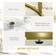 Homcom Round Modern White/Gold Nesting Table 74cm 2pcs