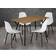 LPD Furniture Lisbon Dining Set 7.5x12cm 5pcs