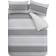 Catherine Lansfield Textured Banded Stripe Duvet Cover Grey (230x220cm)