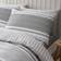 Catherine Lansfield Textured Banded Stripe Duvet Cover Grey (230x220cm)