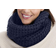 Flo Women's Crochet Snood with Lurex Teal Neck Warmer - Blue