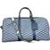 Michael Kors cooper navy signature jacquard canvas duffle travel luggage bag