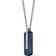 HUGO BOSS Orlando Dog Tag Necklace - Silver/Blue