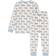 Petit Bateau Children's Unisex Tractor Cotton Pyjamas - Marshmallow White /Multico (A082701040)