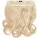 Lullabellz Thick Curly Clip In Hair Extensions 16 inch Light Blonde