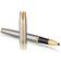 Parker IM Rollerball Pen Brushed Metal GT Finish Fine Point Black