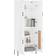 vidaXL Highboard White Sideboard 180x69.5cm