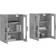 vidaXL Mounted Wall Cabinet 69.5x90cm 2pcs