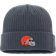 Fanatics Men's Charcoal Cleveland Browns Dark Shadow Cuffed Knit Hat