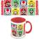 Pyramid Super Mario Characters Multicolored Mug 31.5cl