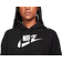 NIKE Sportswear Club Fleece Oversized Crop Graphic Hoodie Women's - Black/White