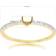 Gemondo Dainty Love Heart Diamond Band Ring - Gold/Diamonds