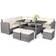 Costway 7-Piece Patio Rattan Outdoor Lounge Set, 1 Table incl. 3 Sofas