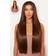 Lullabellz Super Thick Statement Straight Clip In Hair Extensions 26 inch Chestnut