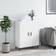 vidaXL Engineered Wood White High Gloss Skænk 69.5x90cm