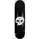 Zero Single Skull 8.0" Skateboard Deck black white Uni