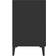 vidaXL Engineered Wood Black Skænk 100x60cm