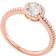 Michael Kors Premium Halo Ring - Rose Gold/Transparent