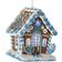 Kurt Adler Gingerbread LED Hanukkah House Christmas Tree Ornament 4"