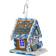 Kurt Adler Gingerbread LED Hanukkah House Christmas Tree Ornament 4"