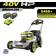 Ryobi Brushless 21 Walk Behind Self-Propelled 2 Charger Battery Powered Mower