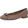 Caprice Strappy Ballet Flats Mud Suede - Dune Lt Gold