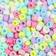 Shein 200pcs Pony Beads Mixed Color Bracelet Beads Glitter Transparent Pony Beads for Hair Braids Crafts Plastic Beads for Bracelet Jewelry Making