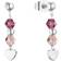 Princess Lillifee Heart Made Earrings - Silver/Pink/Purple