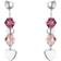 Princess Lillifee Heart Made Earrings - Silver/Pink/Purple