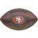 Wilson NFL San Francisco 49ers Color Logo Football - Brown