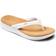 Reef Cushion Cloud Flip Flops - White/Tan