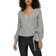 Only Mia Wrap Knitted Cardigan - Grey/Light Grey Melange